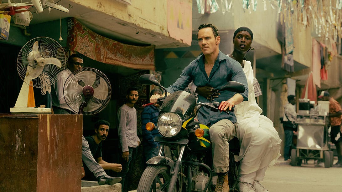 Michael Fassbender and Jodie Turner Smith, The Agency