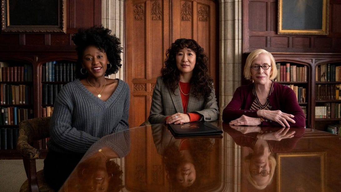Nana Mensah, Sandra Oh, and Holland Taylor, The Chair
