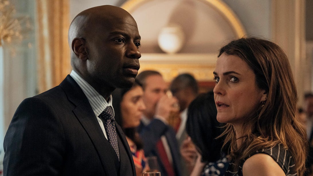 David Gyasi and Keri Russell, The Diplomat