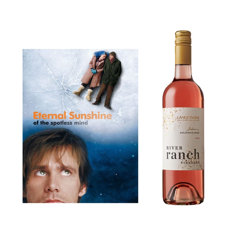 Eternal Sunshine of the Spotless Mind & LangeTwins River Ranch Vineyard Aglianico Rosé