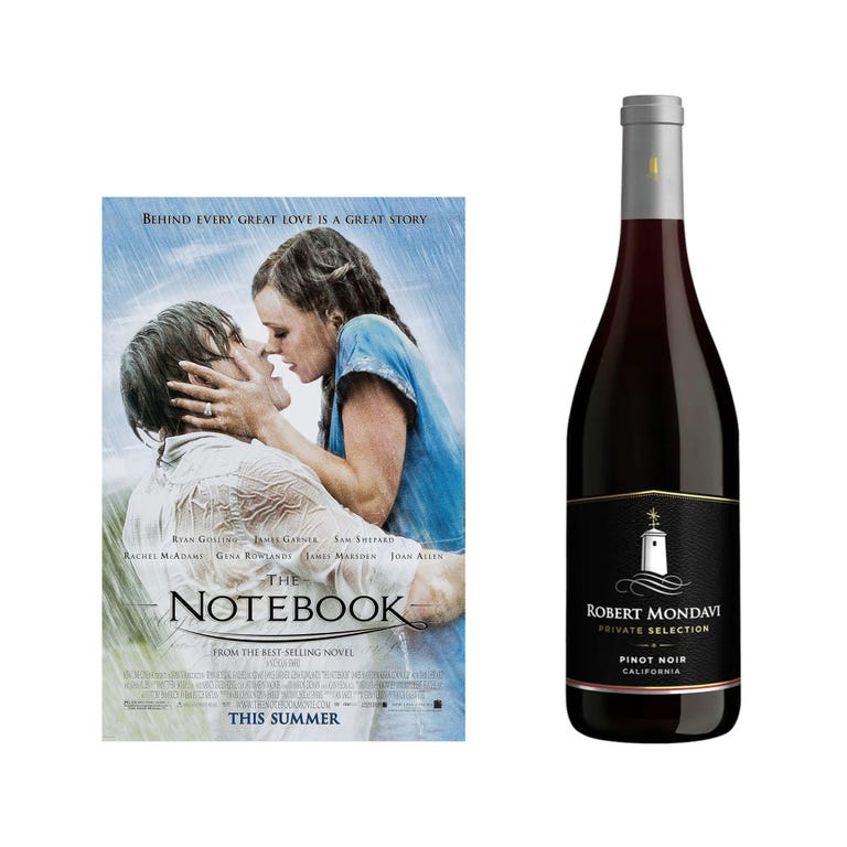 The Notebook & Robert Mondavi Private Selection Pinot Noir