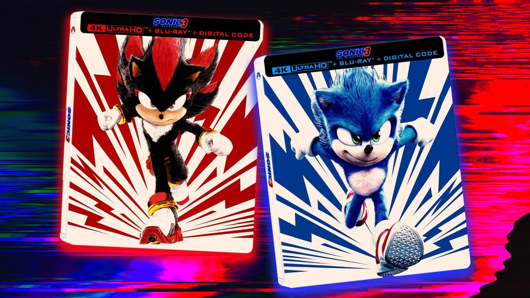 Sonic the Hedgehog 3 Speeds onto 4K Blu-ray with Exclusive Sonic & Shadow Steelbooks